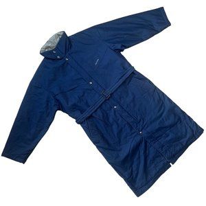 Tiklas 'Volcano' (Finland) Technical Cotton Blend Insulated Ski Trench Blue : L